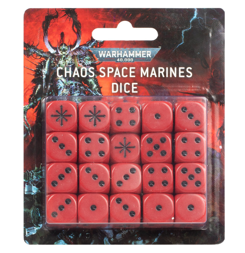 Citadel Hobby: Dice Set - 40K: Heretic Astartes: Chaos Space Marines (9th) (OOP)