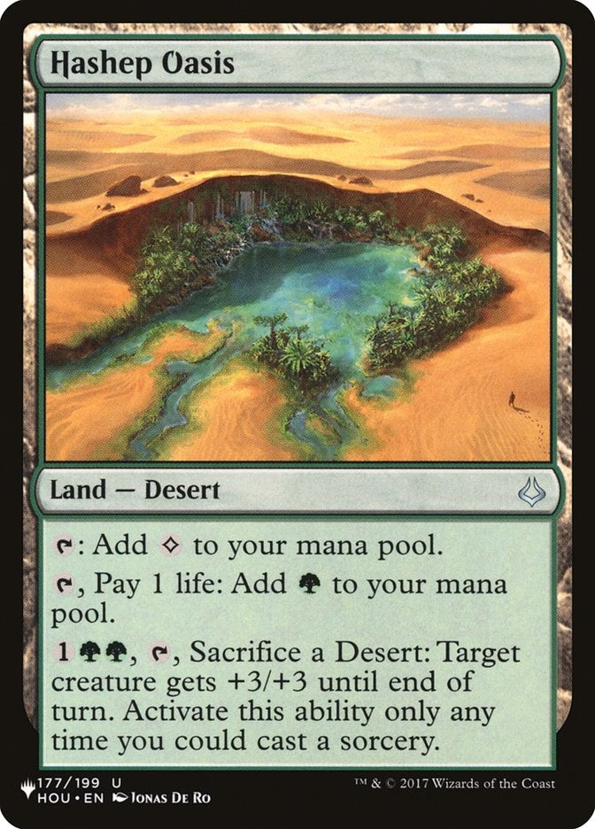 Hashep Oasis (HOU-U-LIST)