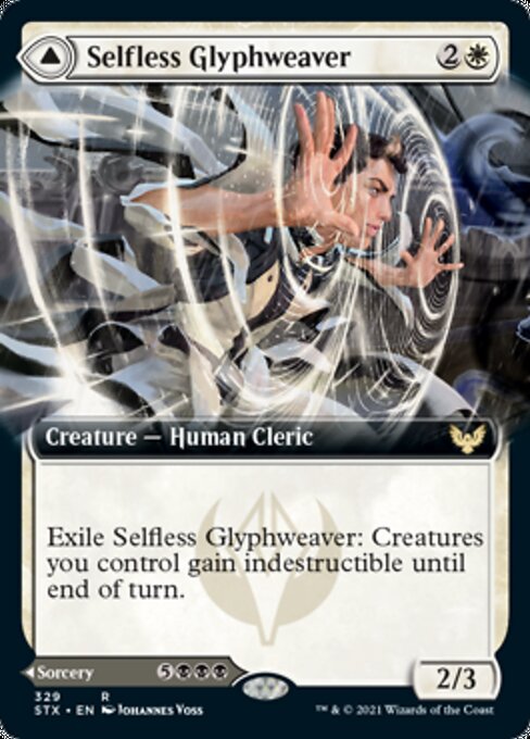 Selfless Glyphweaver // Deadly Vanity [#329 Extended Art] (STX-R)