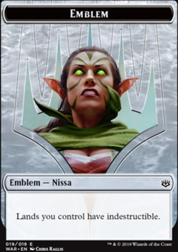 Nissa, Who Shakes the World Emblem (WAR-T)