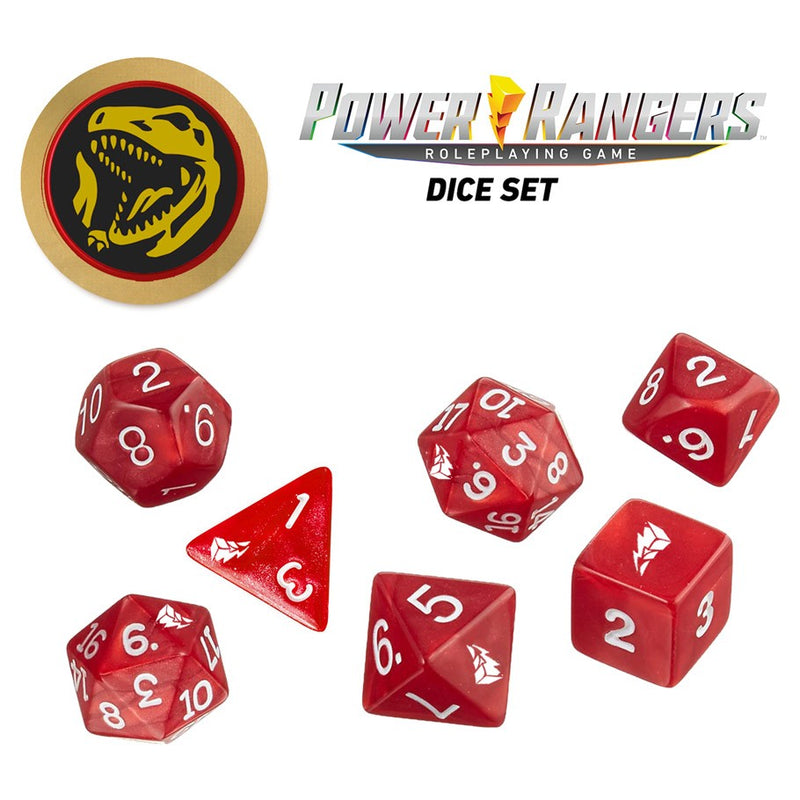 Power Rangers RPG: Dice Set - Red