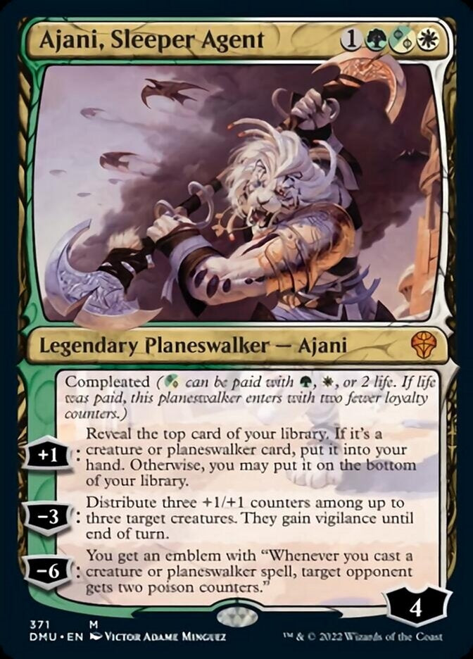 Ajani, Sleeper Agent [#371 Showcase] (DMU-M)