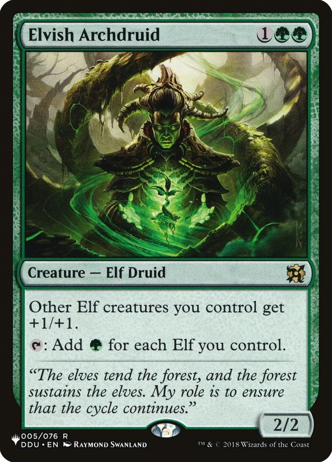 Elvish Archdruid (DDU-R-LIST)