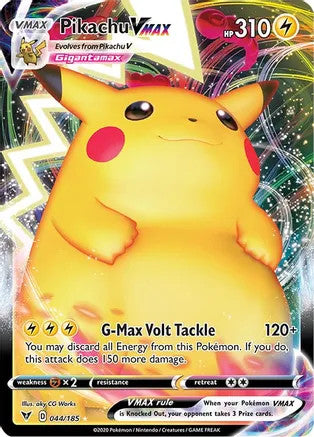 Pikachu VMAX - 044/185 (SWSH04) Ultra Rare - Near Mint Holofoil