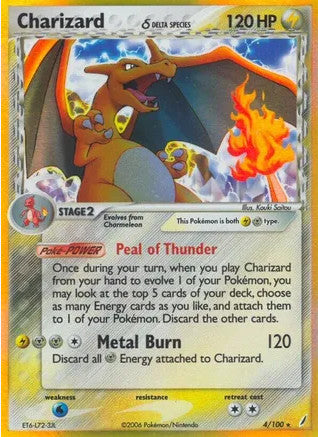 Charizard Delta Species (4/100) Damaged