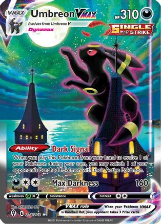 Umbreon VMAX (Alternate Art Secret) - 215/203 (SWSH07) Secret Rare - Near Mint