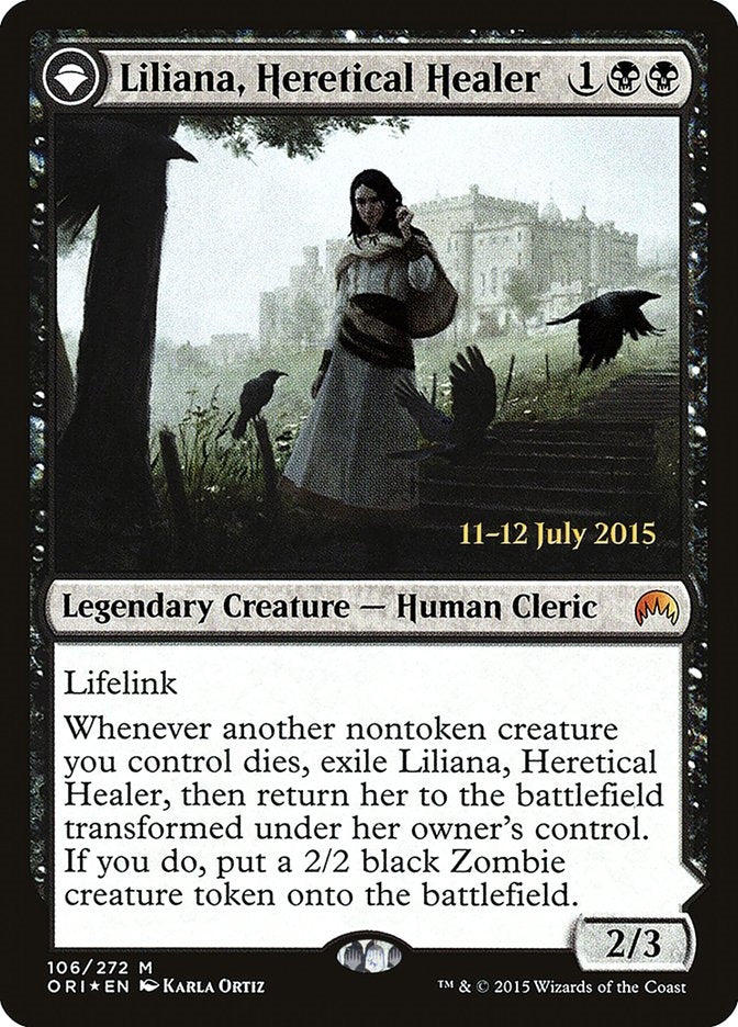 Liliana, Heretical Healer/Liliana, Defiant Necromancer (ORI-M-PRE)