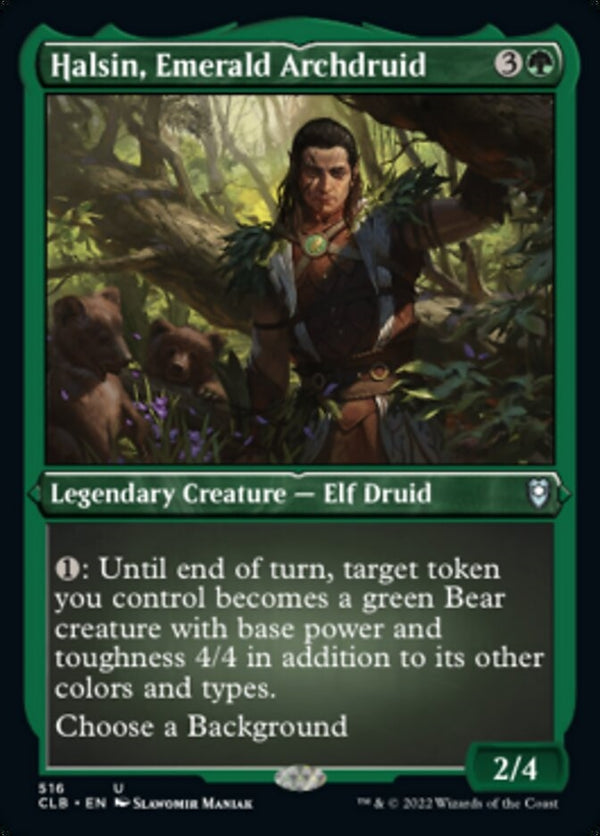 Halsin, Emerald Archdruid [#516 Etched Foil] (CLB-U)