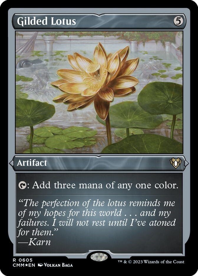Gilded Lotus [#0605 Etched Foil] (CMM-R)