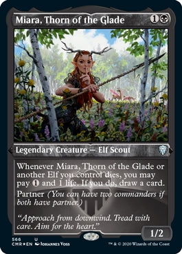 Miara, Thorn of the Glade [#566 Etched Foil] (CMR-U)