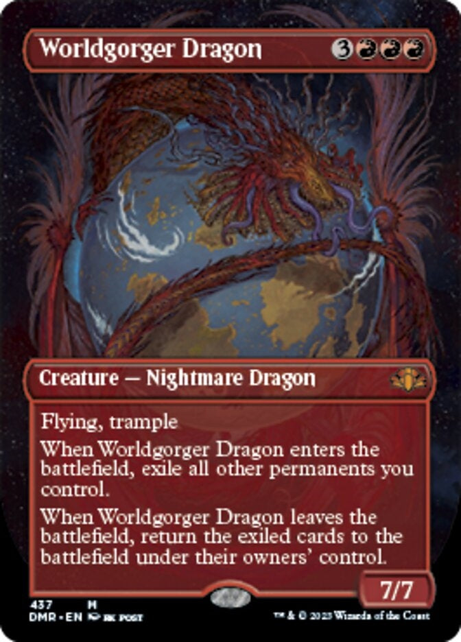 Worldgorger Dragon [#437 Alternate Art Borderless] (DMR-M)