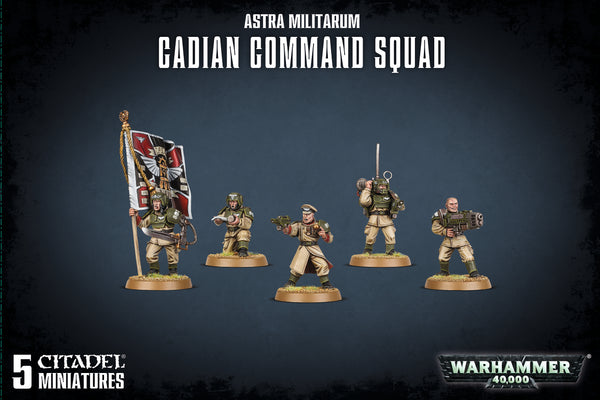 40K: Astra Militarum - Cadian Command Squad (OOP)