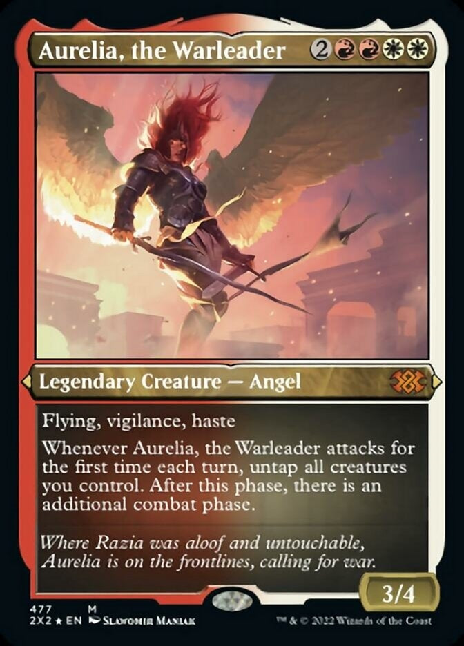 Aurelia, the Warleader [#477 Etched Foil] (2X2-M)