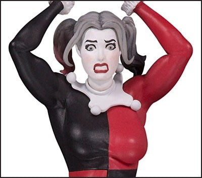 HARLEY QUINN RED WHITE & BLACK STATUE BY FRANK CHO