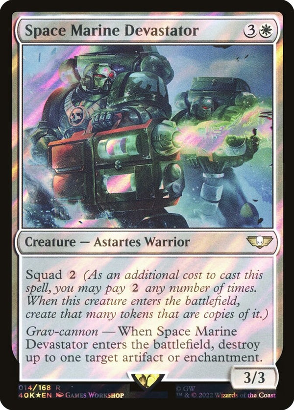 Space Marine Devastator [#014 Surge Foil] (40K-R-FOIL)