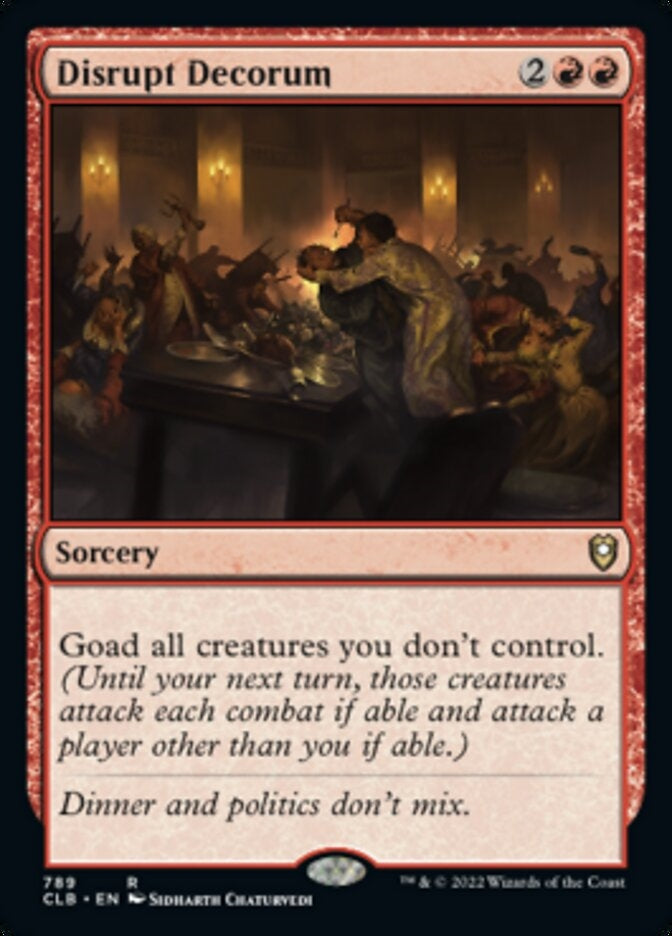 Disrupt Decorum [#789 Commander Decks] (CLB-R)