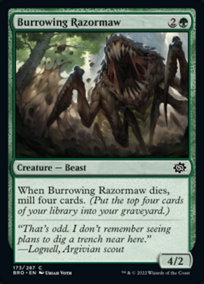 Burrowing Razormaw (BRO-C)