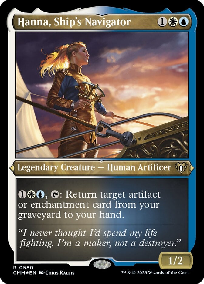 Hanna, Ship's Navigator [#0580 Etched Foil] (CMM-R)