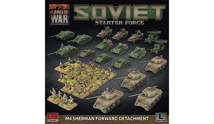 Flames of War: WWII: Soviet (SUAB16) - M4 Sherman Forward Detachment (Plastic) (Late)