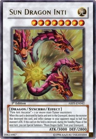 Sun Dragon Inti (UTR) (ABPF-EN042) Ultimate Rare - Near Mint 1st Edition