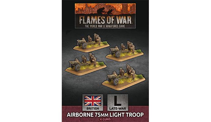 Flames of War: WWII: British (BBX50) - Airborne 75mm Light Troop (Plastic) (Late)