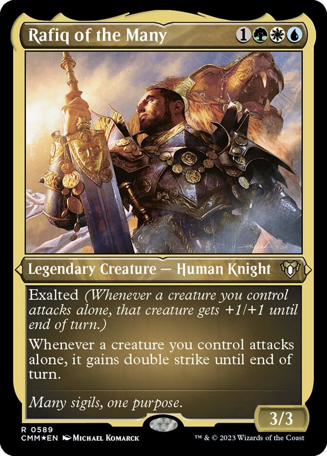 Rafiq of the Many [#0589 Etched Foil] (CMM-R)