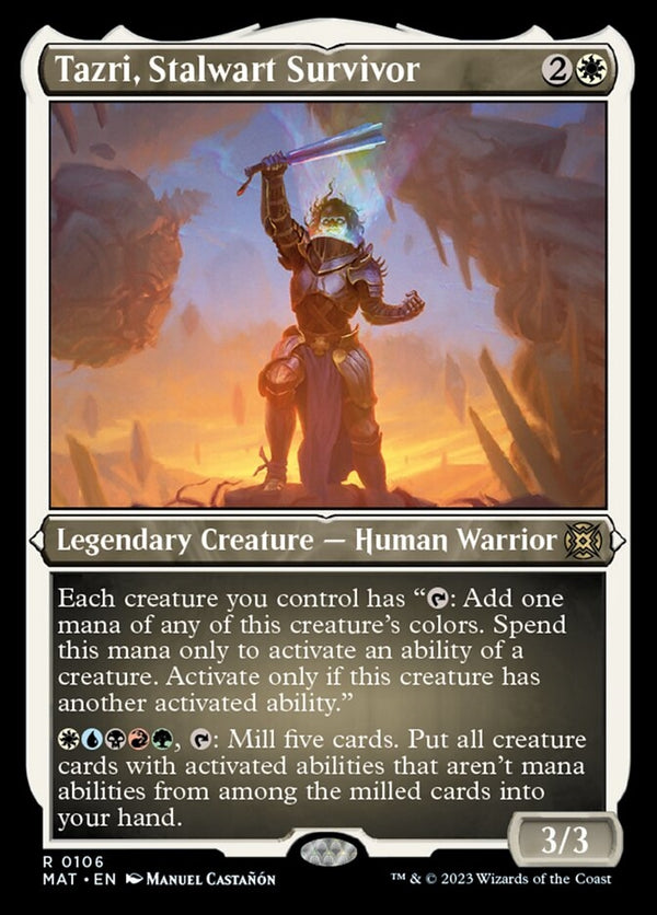 Tazri, Stalwart Survivor [#0106 Etched Foil] (MAT-R)