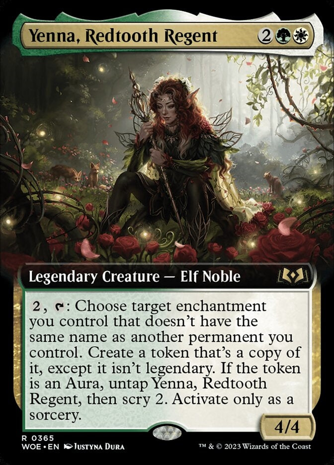 Yenna, Redtooth Regent [#0365 Extended Art] (WOE-R)