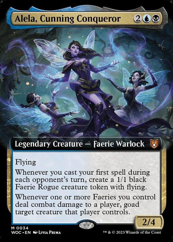 Alela, Cunning Conqueror [#0034 Extended Art] (WOC-M)