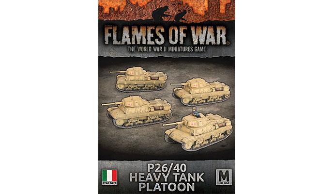 Flames of War: WWII: Italian (IBX21) - P26/40 (75mm) Tanks (x4)