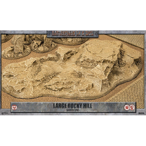 Battlefield in a Box (BB638) - Large Rocky Hill: Sandstone