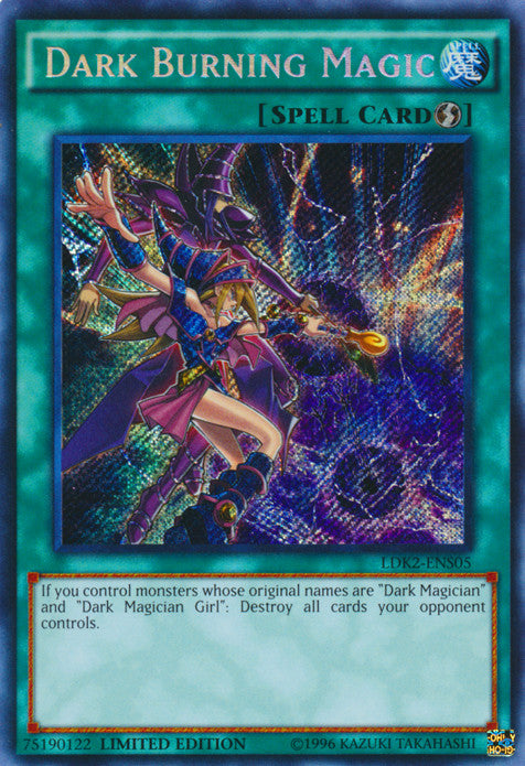 Dark Burning Magic (LDK2-ENS05) Secret Rare - Near Mint Limited