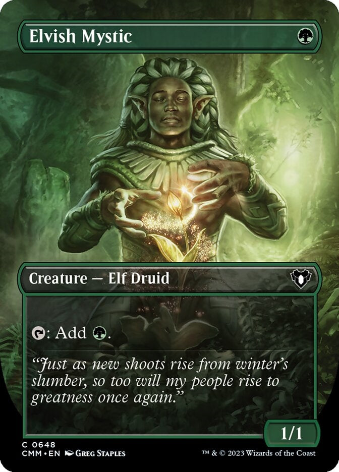 Elvish Mystic [#0648 Borderless] (CMM-C)