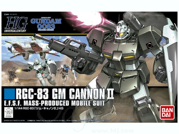 1/144 (HG-UC): Mobile Suit Gundam 0083: Stardust Memory - #125 RGC-83 GM Cannon II E.F.S.F. Mass-Produced Mobile Suit