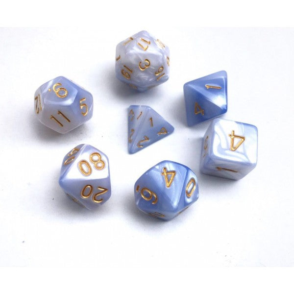 HDB-17: Blend - Light Blue/White Poly Set (7)