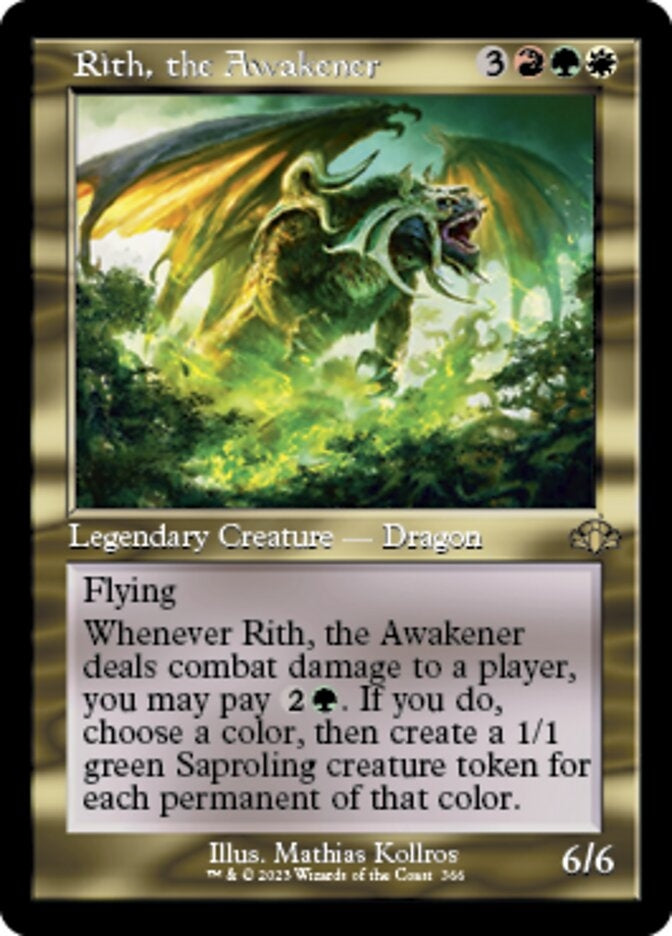 Rith, the Awakener [#366 Old Frame Bonus Sheet] (DMR-R)