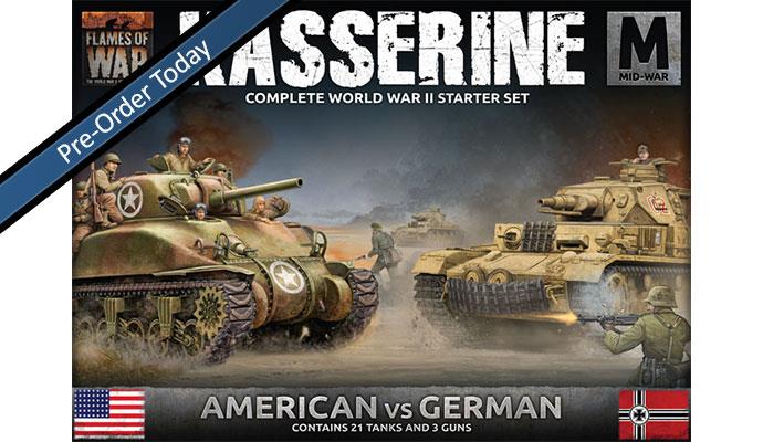 Flames of War: WWII: Starter Set (FWBX11) - Kasserine: American vs German (MID)