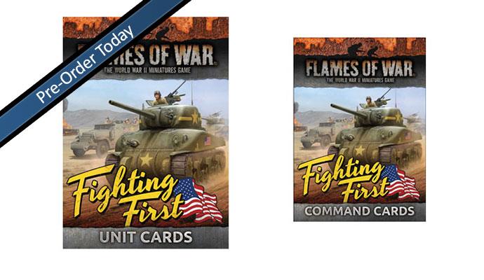 Flames of War: WWII: Unit and Command Cards (FW256-UCB) - American: Fighting First (MID)