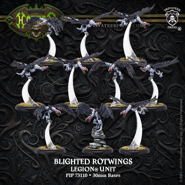 Hordes: Legion - Blighted Rotwings, Unit (10 Metal / Resin)