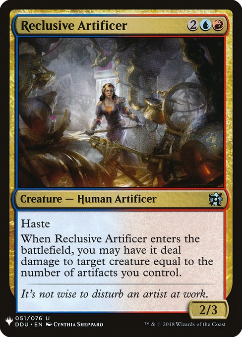 Reclusive Artificer [Mystery Booster #1472] (DDU-U)