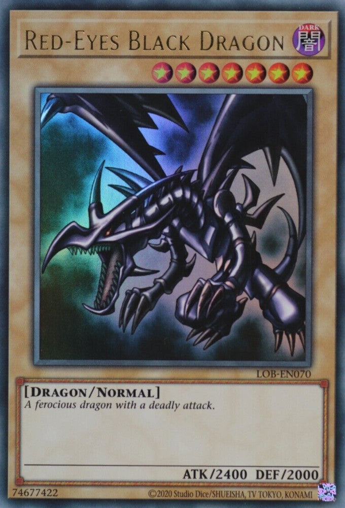 Red-Eyes Black Dragon (LOB-EN070 (c) 2020 25th Anniversary) Ultra Rare - Near Mint Unlimited