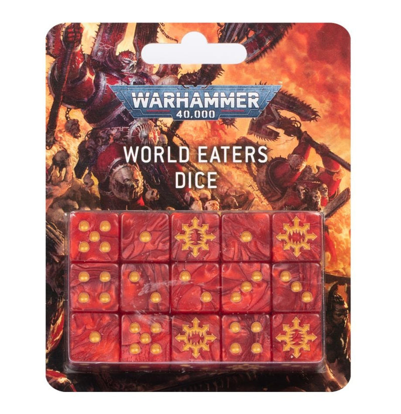 Citadel Hobby: Dice Set - 40K: Heretic Astartes - World Eaters (9th)