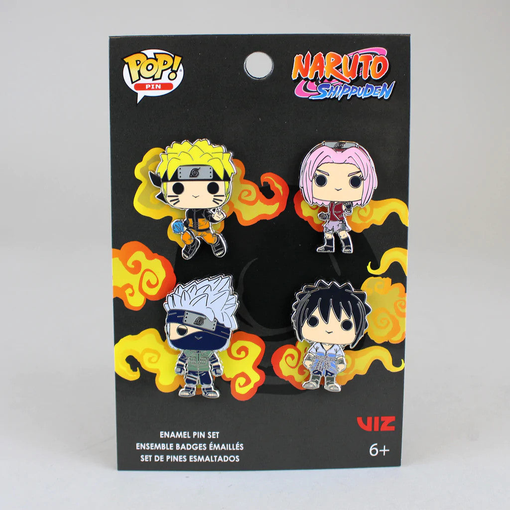 FUNKO 4PK PIN SET: NARUTO - TEAM 7
