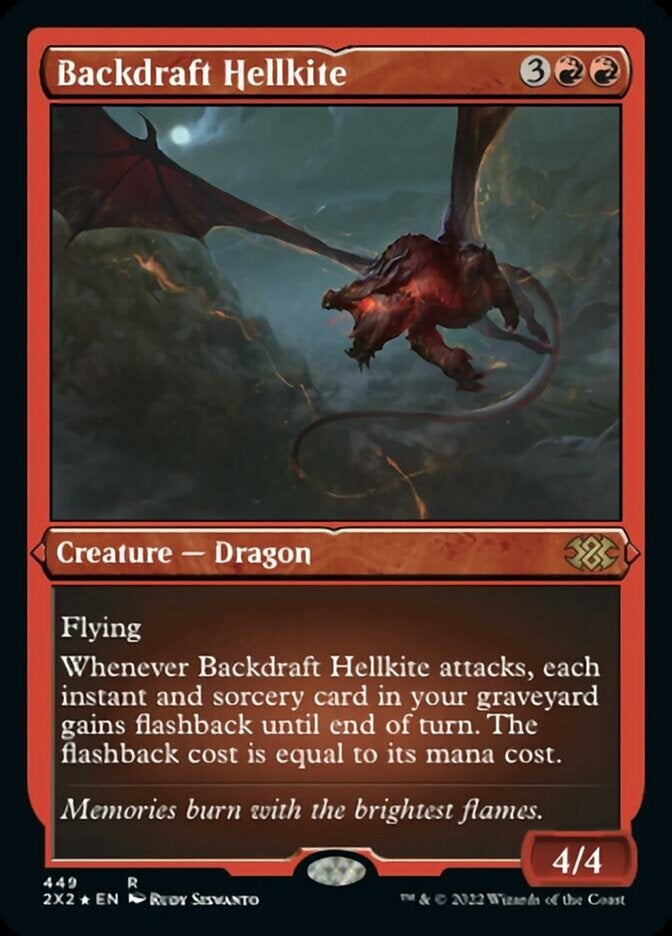Backdraft Hellkite [#449 Etched Foil] (2X2-R)