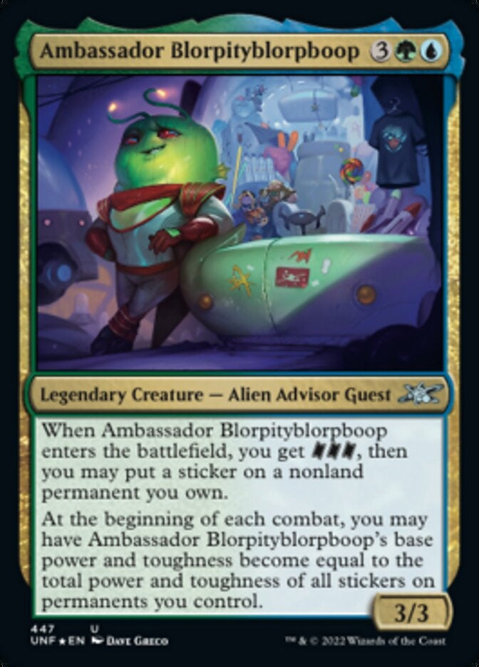 Ambassador Blorpityblorpboop [#447 Galaxy Foil] (UNF-U)