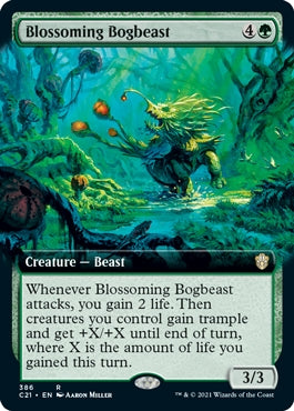 Blossoming Bogbeast [Extended Art] (C21-R)