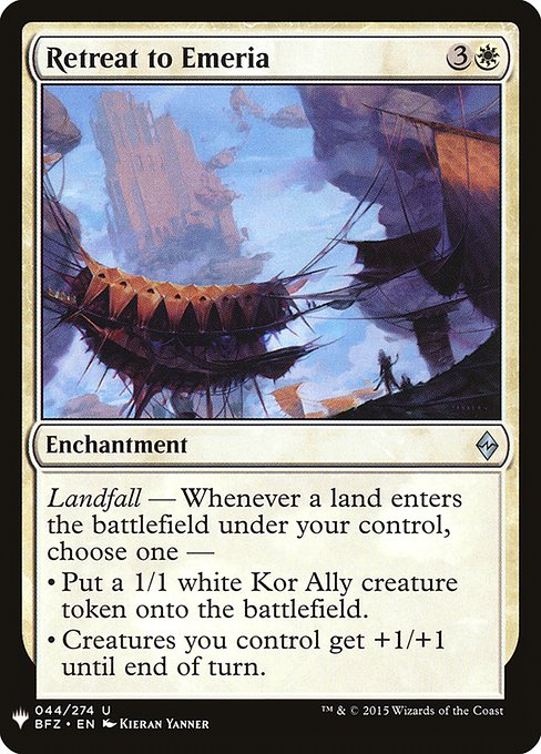 Retreat to Emeria [Mystery Booster #0210] (BFZ-U)
