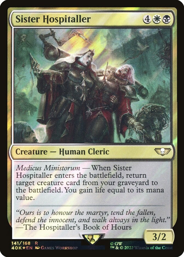 Sister Hospitaller [#141 Surge Foil] (40K-R-FOIL)