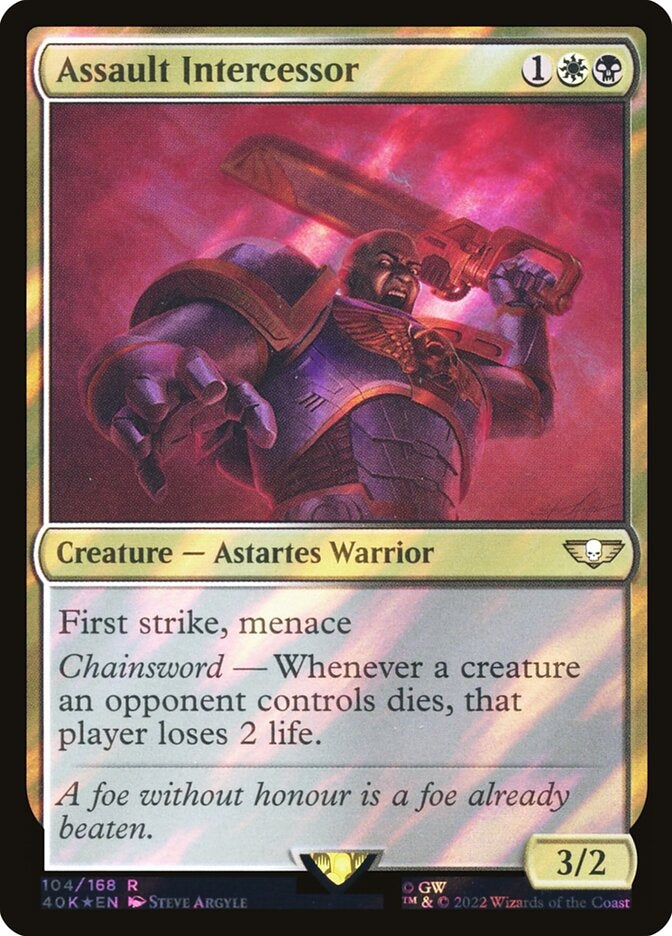 Assault Intercessor [#104 Surge Foil] (40K-R-FOIL)