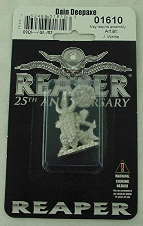 Reaper 25th Anniversary 01610: Dain Deepaxe, Dwarf Hero (Nov)